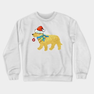 Cute Christmas Goldendoodle Naughty But Nice Crewneck Sweatshirt
